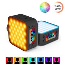 Iluminador Universal LED Mamen D02 RGB e Bicolor Compacto