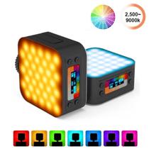 Iluminador Universal LED Mamen D02 RGB e Bicolor Compacto