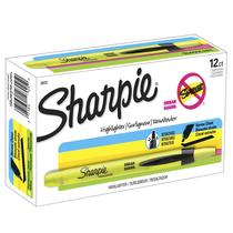 Iluminadores SHARPIE com ponta de cinzel retrátil amarela x12 Iluminadores SHARPIE com ponta de cinzel retrátil amarela x12