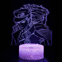 Ilusão LED 3D com luz noturna Jojo's Bizarre Adventures Anime