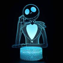 Ilusão LED 3D Nightmare Before Christmas Jack Ilusão LED 3D Nightmare Before Christmas Jack