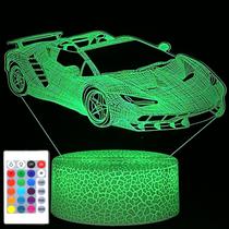 Ilusão óptica 3D Night Light i-Chony Sport Car para crianças