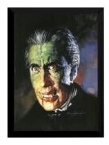 Ilustração Basil Gogos Dracula Cristopher Lee Quadro 42x29 Ilustração Basil Gogos Dracula Cristopher Lee Quadro 42x29