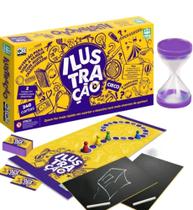 Ilustração Jogo de Tabuleiro Desenhe e Adivinhe 240 Cartas -Nig