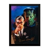 Ilustraçãoo Basil Gogos Boris Karllof O Monstro Quadro 42x29 Ilustraçãoo Basil Gogos Boris Karllof O Monstro Quadro 42x29