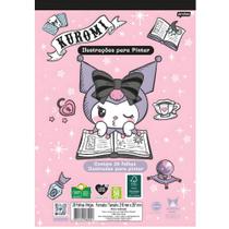 Ilustrações para Pintar Kuromi - 28 folhas - Jandaia Desenho Colorir Papelaria Fofa Ilustrações para Pintar Kuromi - 28 folhas - Jandaia Desenho Colorir Papelaria Fofa