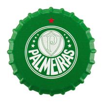 Ímã Cerâmica Forma Tampa Garrafa 7.5cm - Palmeiras