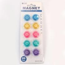 Imã Colorido Para Geladeira Pacote com 10 Unidades Square