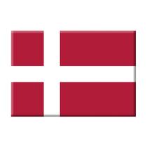 Ímã da bandeira da Dinamarca Ímã da bandeira da Dinamarca