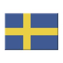 Ímã da bandeira da Suécia