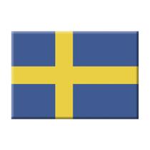 Ímã da bandeira da Suécia - Mundo Das Bandeiras