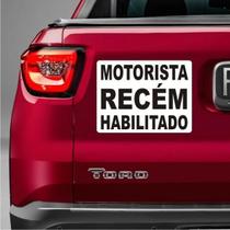 Ímã De Carro Branco Grande - Motorista Recém Habilitado - Tamanho 25cm x 19cm Ímã De Carro Branco Grande - Motorista Recém Habilitado - Tamanho 25cm x 19cm