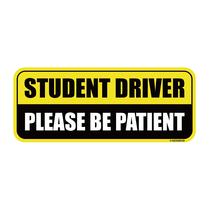 Ímã de carro GEEKBEAR Student Driver Reflective 22 cm x 9 cm