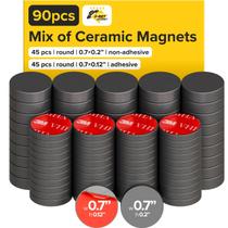 Ímã de ferrite, pacote 90, 45, não adesivo, 0,7 x 0,2 e 45 VHB, 0,7 x 0,12 Ímã de ferrite, pacote 90, 45, não adesivo, 0,7 x 0,2 e 45 VHB, 0,7 x 0,12