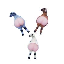 Ímã de geladeira, 3 peças, bunda de cabra de borracha macia de animal 3D engraçada Ímã de geladeira, 3 peças, bunda de cabra de borracha macia de animal 3D engraçada