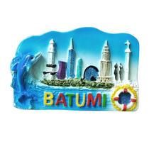 Ímã de geladeira 3D Batumi, resina artesanal, ímã de geladeira