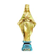 Imã de geladeira 3D Lyon França Resina de estátua da Virgem Maria 50g