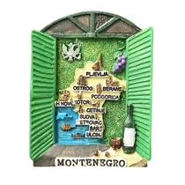 Ímã de geladeira 3D Montenegro Map Resina artesanal 5x6,5cm