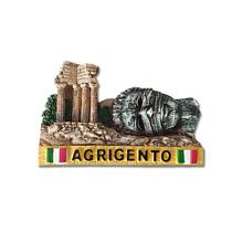 Ímã de geladeira Agrigento Sicily Landmark 3D Resin Craft