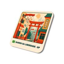 Imã de Geladeira Bairro Liberdade (São Paulo)5x5cm