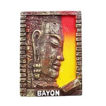 Ímã de geladeira Bayon Temple 3D Resin Angkorswat Camboja