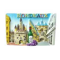 Ímã de geladeira Bordeaux France 3D Resin Landmark Design