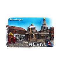 Ímã de geladeira de lembrança 3D Nepal Bhaktapur Resin Temple 100g
