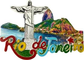 Imã de Geladeira em Resina Decoração lembrança do Rio de Janeiro Souvenir - Corban