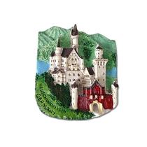 Ímã de geladeira feito à mão em resina 3D do Castelo de Neuschwanstein Ímã de geladeira feito à mão em resina 3D do Castelo de Neuschwanstein
