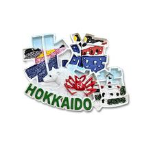 Ímã de geladeira Hokkaido Japan 3D Resin Craft com Landmark 7x5,3 cm Ímã de geladeira Hokkaido Japan 3D Resin Craft com Landmark 7x5,3 cm