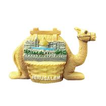 Ímã de geladeira Jerusalem Camel 3D Resina pintada à mão 7x4,5cm Ímã de geladeira Jerusalem Camel 3D Resina pintada à mão 7x4,5cm