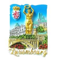 Ímã de geladeira Luxembourg Victory Statue 3D Resin 4.7x6.6cm Ímã de geladeira Luxembourg Victory Statue 3D Resin 4.7x6.6cm