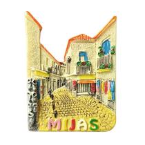 Ímã de geladeira Mijas Spain 3D Resin Colorful Painted Village Ímã de geladeira Mijas Spain 3D Resin Colorful Painted Village