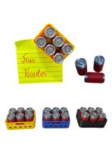 Imã De Geladeira Mini Engradado 6 Latas Divertido
