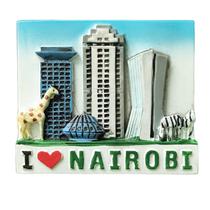Imã de geladeira Nairobi City Landmark 3D Kenya Souvenir
