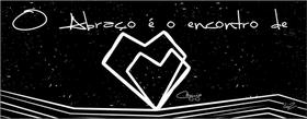 Imã de geladeira O Abraço é o encontro de 2 corações 15x6cm por Lu.Z Imã de geladeira O Abraço é o encontro de 2 corações 15x6cm por Lu.Z
