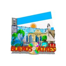 Ímã de geladeira Orlybar Argentina Pontos turísticos de Buenos Aires Ímã de geladeira Orlybar Argentina Pontos turísticos de Buenos Aires
