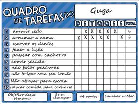 Ímã De Geladeira Planner Tarefas - Azul