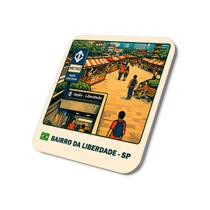 Imã de Geladeira Praça da Liberdade (São Paulo)5x5cm