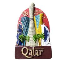 Ímã de geladeira Qatar Skyline 3D Landmark Design 1000g Ímã de geladeira Qatar Skyline 3D Landmark Design 1000g