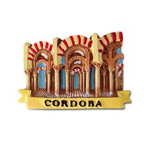 Imã de geladeira Resina 3D da Mesquita-Catedral de Córdoba 7x4,8cm