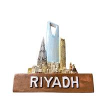 Ímã de geladeira Riyadh City 3D Resin Craft Riyadh Skyline 7,7 cm Ímã de geladeira Riyadh City 3D Resin Craft Riyadh Skyline 7,7 cm