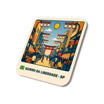 Imã de Geladeira Rua Bairro Liberdade (São Paulo)5x5cm Imã de Geladeira Rua Bairro Liberdade (São Paulo)5x5cm