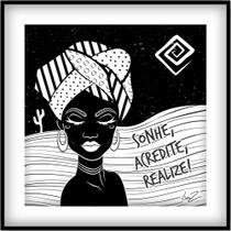 Imã de geladeira Sonhe, Acredite, Realize 10x10cm por Lu.Z