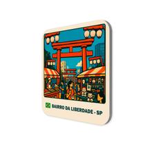 Imã de Geladeira Souvenir Feira Liberdade (São Paulo)5x5cm