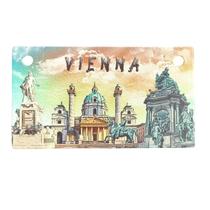 Imã de geladeira Vienna 3D Metal Ferro 10x5,6cm - 60g