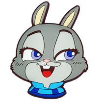 Ímã de geladeira Zootopias Judys Hopps Anime para crianças 6x6cm