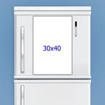 Imã de geladeiras decorativo porta recados escreve apaga branco total 30x40cm Imã de geladeiras decorativo porta recados escreve apaga branco total 30x40cm