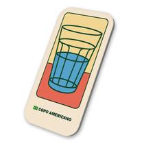 Imã de Metal Símbolo Brasileiro Copo Americano 3x6cm