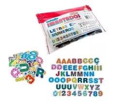 Imã Educativo Letras Numeros Quadro Magnetico Lousa Infantil